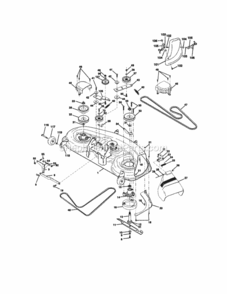 Page J Diagram and Parts List for  Craftsman Lawn Tractor