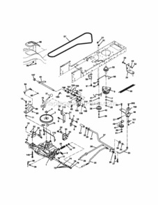 Page C Diagram and Parts List for  Craftsman Lawn Tractor