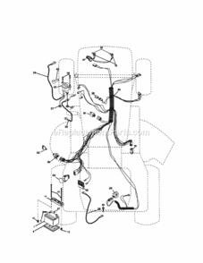 Page A Diagram and Parts List for  Craftsman Lawn Tractor