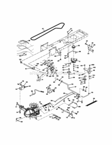 Page C Diagram and Parts List for  Craftsman Lawn Tractor