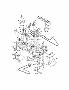Page J Diagram and Parts List for  Craftsman Lawn Tractor
