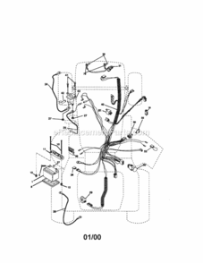 Page A Diagram and Parts List for  Craftsman Lawn Tractor