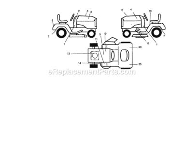 Page G Diagram and Parts List for  Craftsman Lawn Tractor