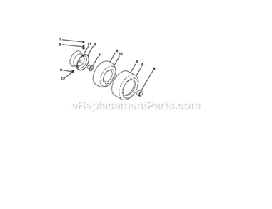 Page H Diagram and Parts List for  Craftsman Lawn Tractor