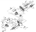 Transaxle Diagram and Parts List for  Craftsman Lawn Tractor