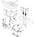 Seat_Assembly Diagram and Parts List for  Craftsman Lawn Tractor