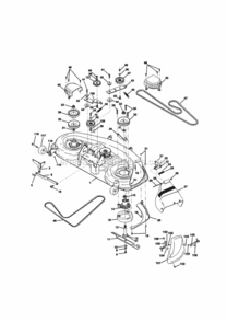 Page J Diagram and Parts List for  Craftsman Lawn Tractor
