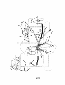 Page A Diagram and Parts List for  Craftsman Lawn Tractor