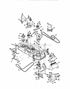 Page J Diagram and Parts List for  Craftsman Lawn Tractor
