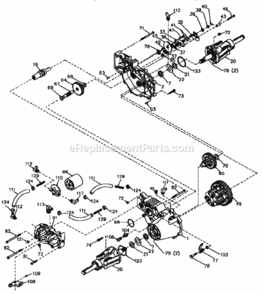 Page K Diagram and Parts List for  Craftsman Lawn Tractor