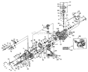 Hydro Gear Transaxle Diagram and Parts List for  Craftsman Lawn Tractor