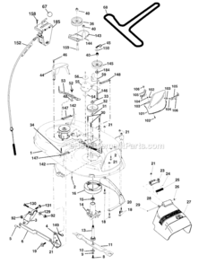 Mower_Deck Diagram and Parts List for  Craftsman Lawn Tractor