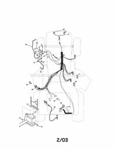 Page A Diagram and Parts List for  Craftsman Lawn Tractor