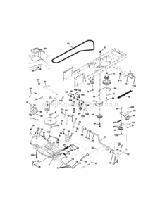 Page C Diagram and Parts List for  Craftsman Lawn Tractor