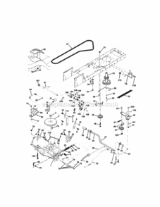 Page C Diagram and Parts List for  Craftsman Lawn Tractor