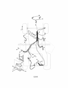 Page A Diagram and Parts List for  Craftsman Lawn Tractor
