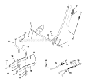 Lift Assembly Diagram and Parts List for  Craftsman Lawn Tractor