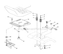 Seat Assembly Diagram and Parts List for  Craftsman Lawn Tractor