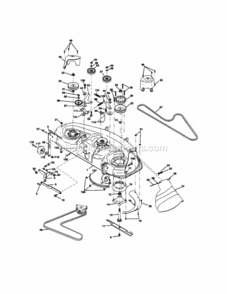 Page J Diagram and Parts List for  Craftsman Lawn Tractor