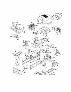 Page B Diagram and Parts List for  Craftsman Lawn Tractor