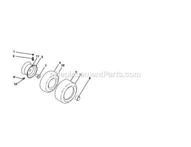 Page H Diagram and Parts List for  Craftsman Lawn Tractor