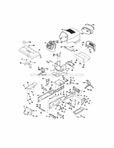 Page B Diagram and Parts List for  Craftsman Lawn Tractor
