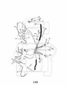 Page A Diagram and Parts List for  Craftsman Lawn Tractor