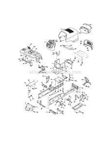 Page B Diagram and Parts List for  Craftsman Lawn Tractor
