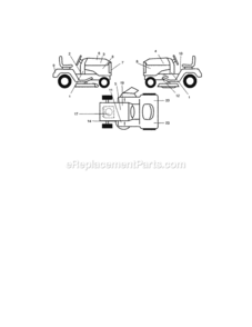 Page G Diagram and Parts List for  Craftsman Lawn Tractor