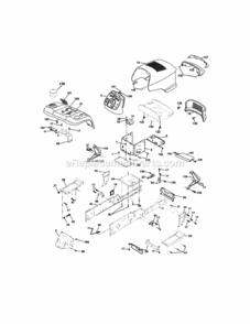 Page B Diagram and Parts List for  Craftsman Lawn Tractor