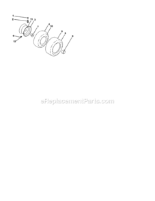 Page H Diagram and Parts List for  Craftsman Lawn Tractor