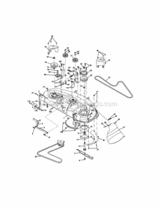 Page J Diagram and Parts List for  Craftsman Lawn Tractor
