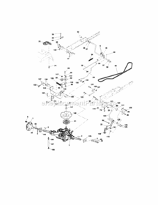 Page C Diagram and Parts List for  Craftsman Lawn Tractor