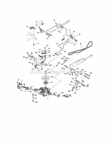 Page C Diagram and Parts List for  Craftsman Lawn Tractor