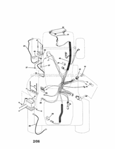 Page A Diagram and Parts List for  Craftsman Lawn Tractor