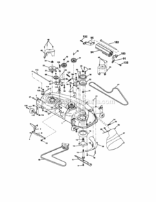 Page J Diagram and Parts List for  Craftsman Lawn Tractor