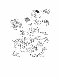 Page B Diagram and Parts List for  Craftsman Lawn Tractor