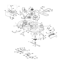 Mower Deck Diagram and Parts List for  Craftsman Lawn Tractor