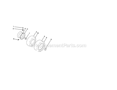Page H Diagram and Parts List for  Craftsman Lawn Tractor