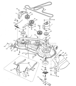 Part Location Diagram of 199860 Craftsman Deck Service