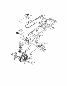 Page C Diagram and Parts List for  Craftsman Lawn Tractor