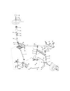 Page D Diagram and Parts List for  Craftsman Lawn Tractor