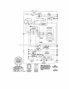 Page K Diagram and Parts List for  Craftsman Lawn Tractor