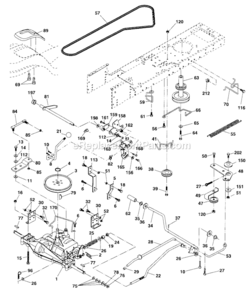 Ground_Drive Diagram and Parts List for  Craftsman Lawn Tractor