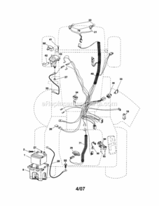 Part Location Diagram of 412894 Craftsman Starter Cable
