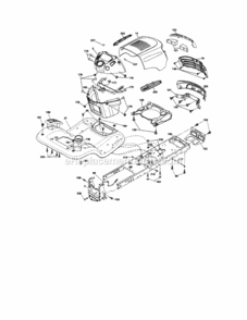 Chassis_Assembly Diagram and Parts List for  Craftsman Lawn Tractor