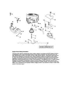 Page B Diagram and Parts List for  Craftsman Lawn Tractor