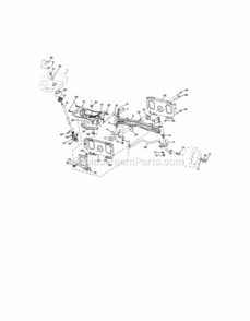 Page C Diagram and Parts List for  Craftsman Lawn Tractor
