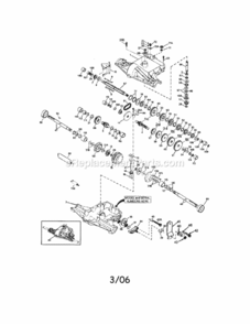 Page L Diagram and Parts List for  Craftsman Lawn Tractor