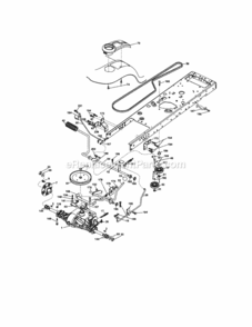 Page C Diagram and Parts List for  Craftsman Lawn Tractor